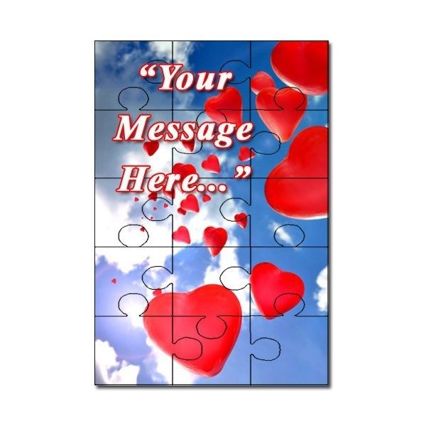 Valentine's Day Gift Personalised 15 Piece Photo Jigsaw