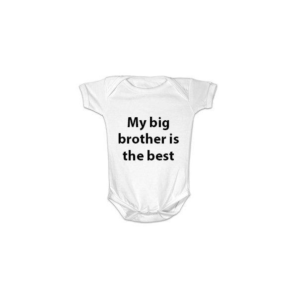 Big brother Personalised Photo Baby Grow
