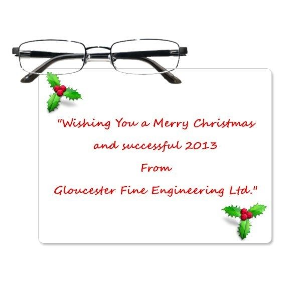 Personalised Christmas Gift Glasses lenses cleaning cloth