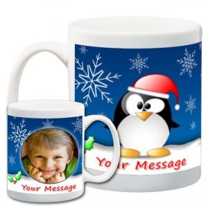Snow Man Christmas Mug