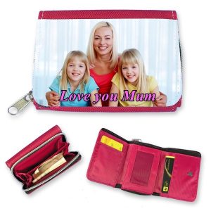 Personalised Red Canvas Purse and Wallet